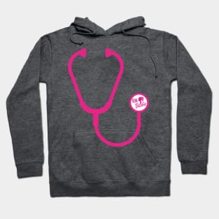 Pink RN Barbie Stethoscope Hoodie